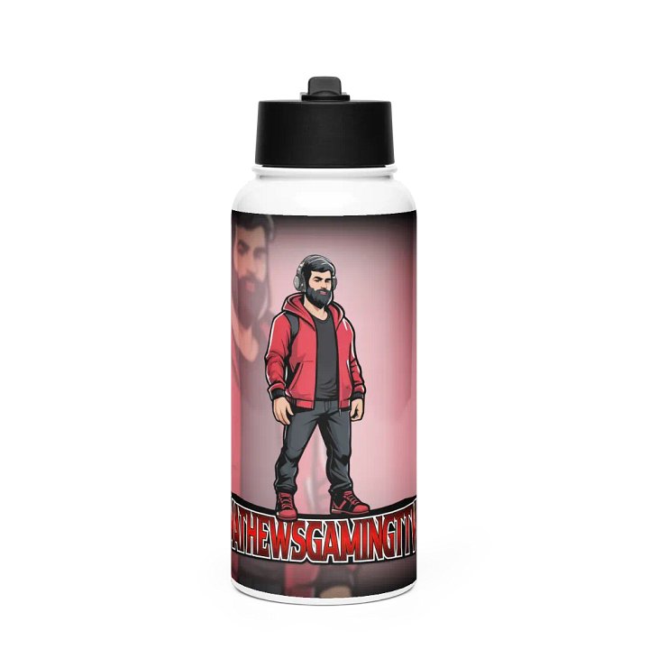 Stainless Steel Water Bottle with a Straw Lid product image (1)