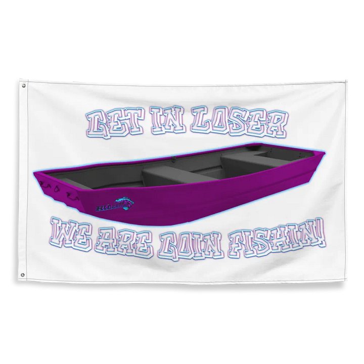 RicerMeanGirls white letter Flag product image (2)