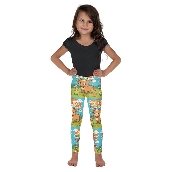 Feliz Chingoat all-over print -Kids size- leggings product image (1)