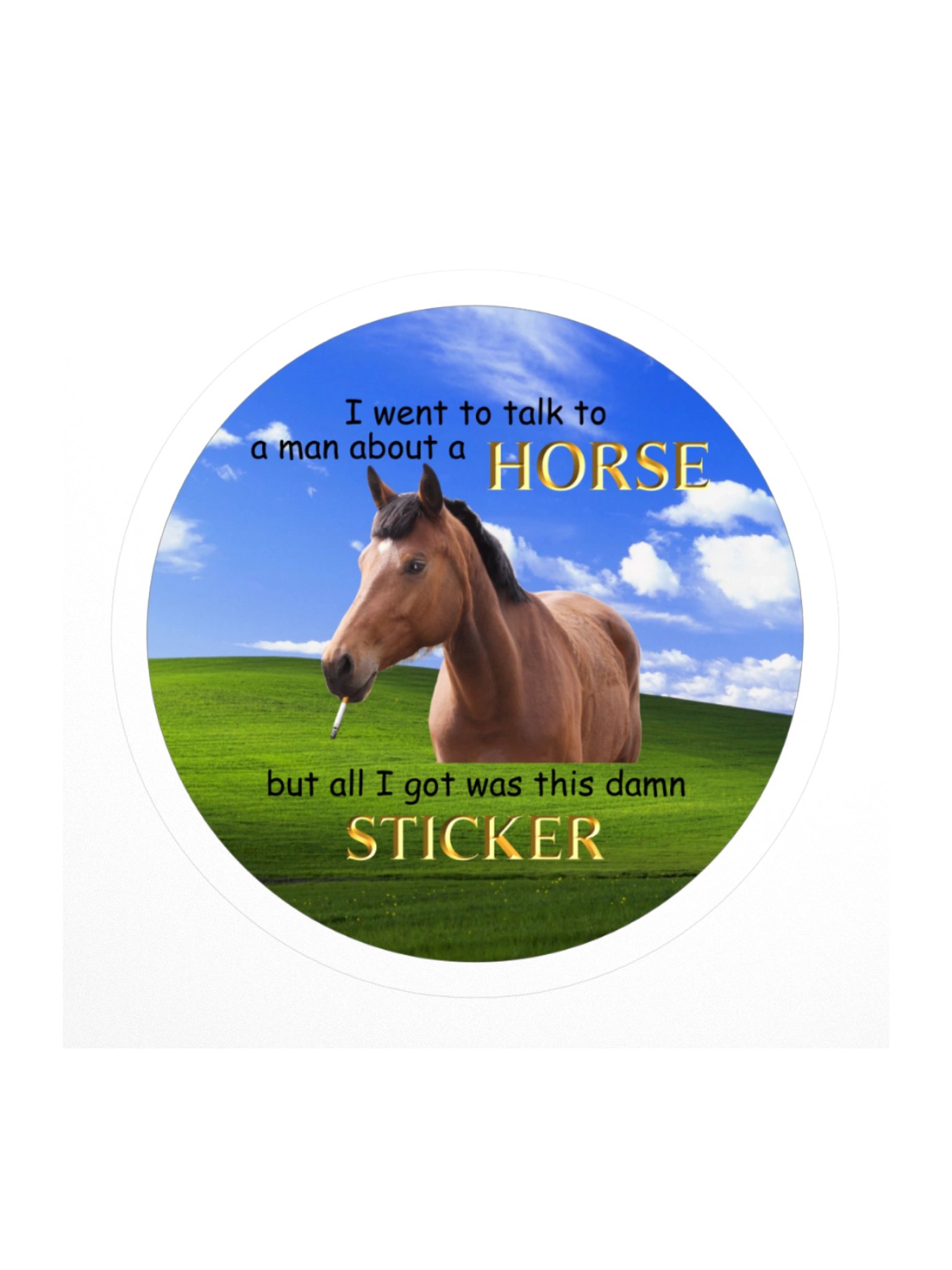 Horse Meeting Gone Wrong Sticker product image (1)