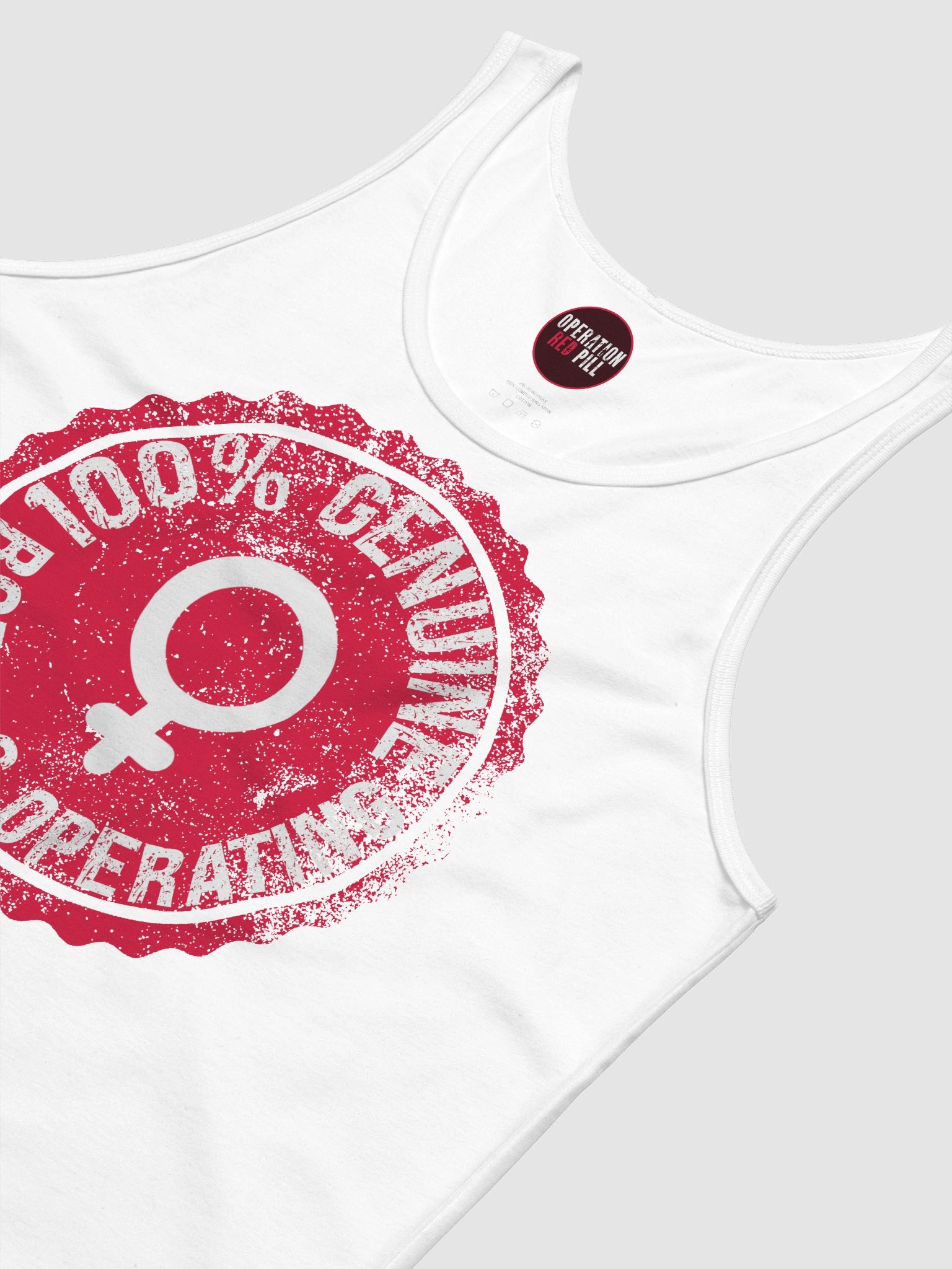 "100% Female" Tank Top - White product image (3)