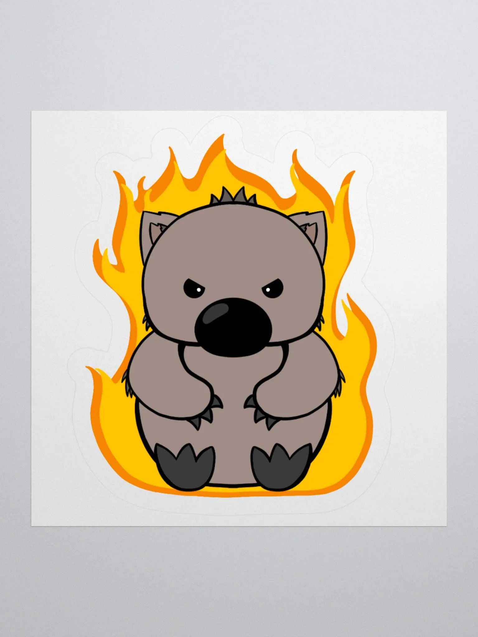 Angry Boi Wombat Sticker product image (1)