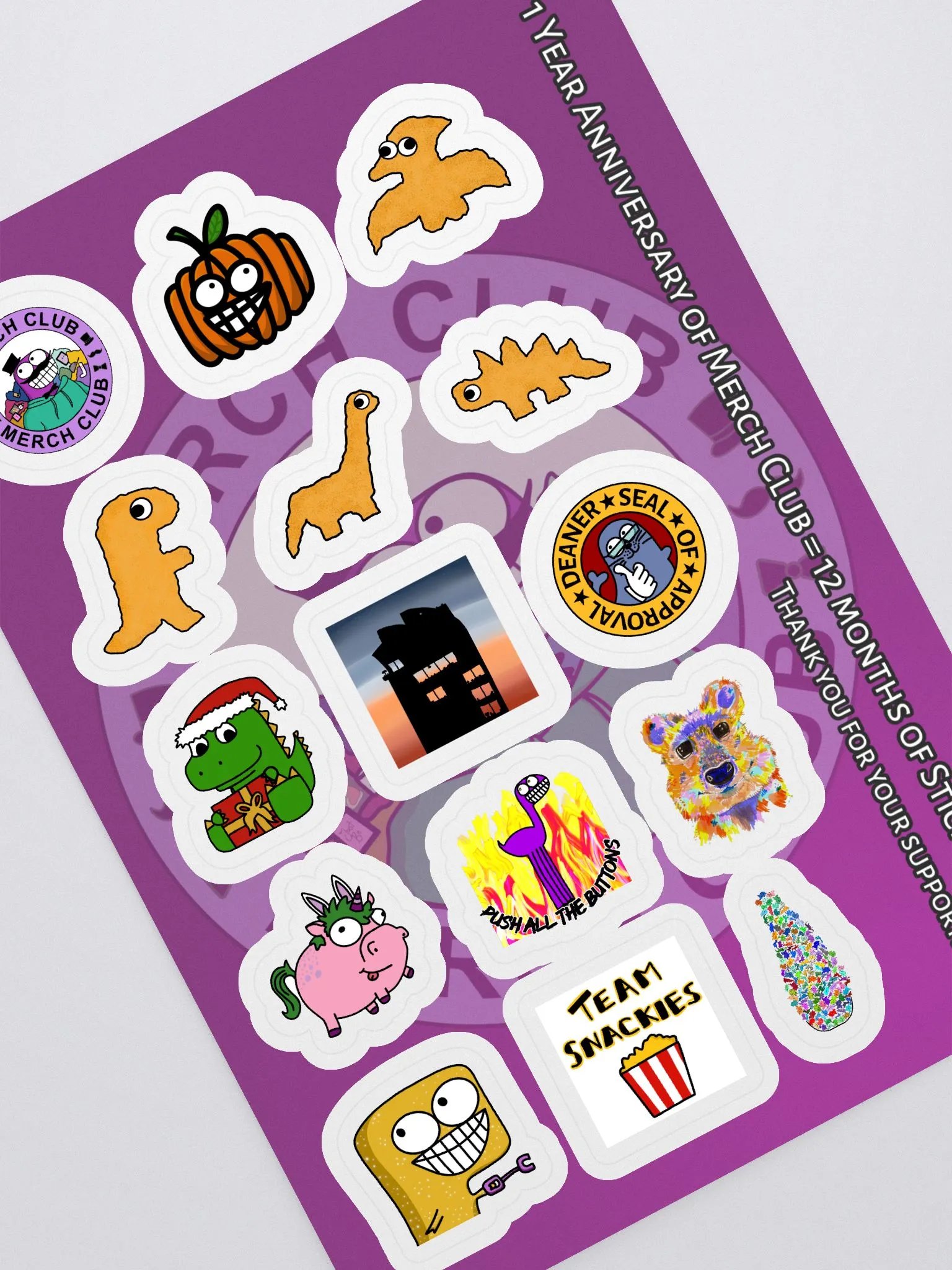 Sticker Club - 1 Year Sticker Sheet product image (1)