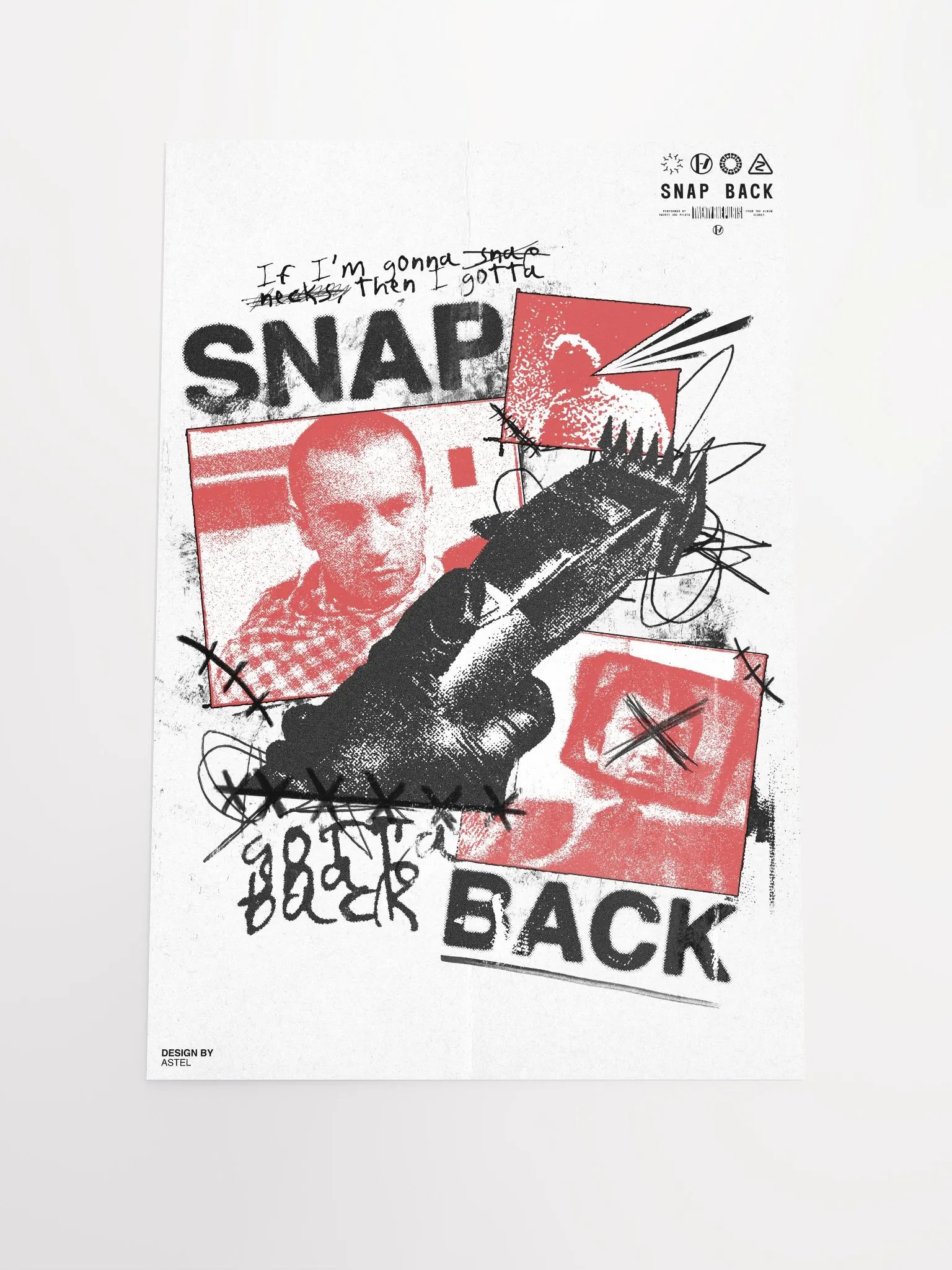 Twenty One Pilots - Snap Back Poster (RED VERSION) product image (2)