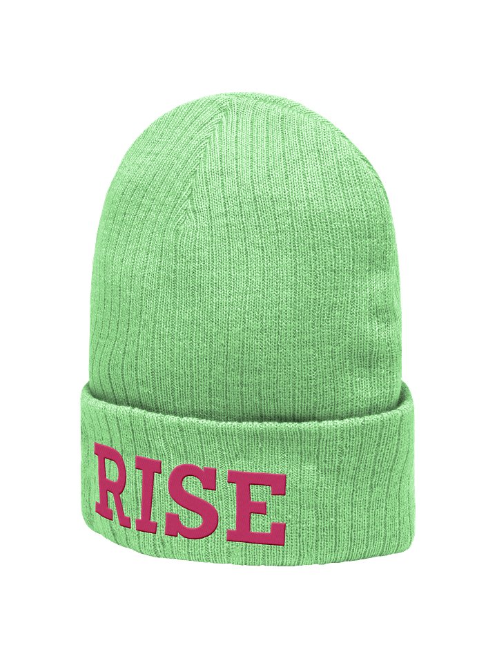 RISE Embroidered Beanie [PINK ver.] product image (2)