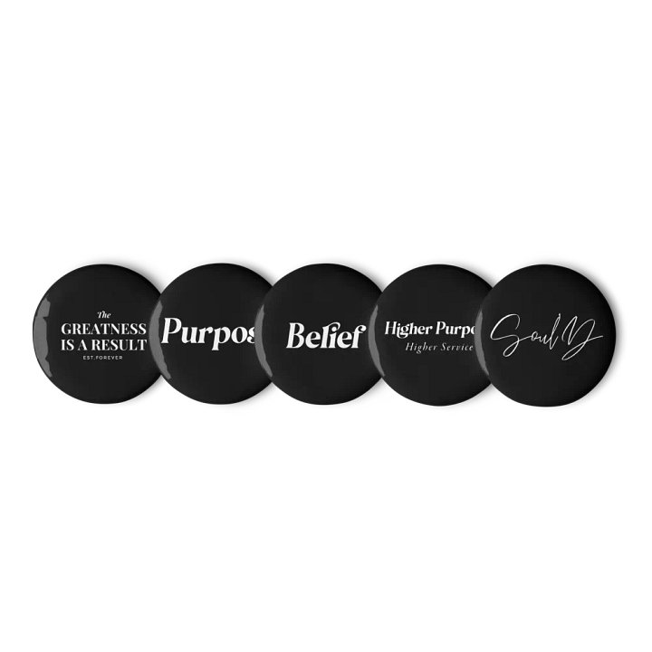 Greatness Manifest Pin Button Set product image (3)