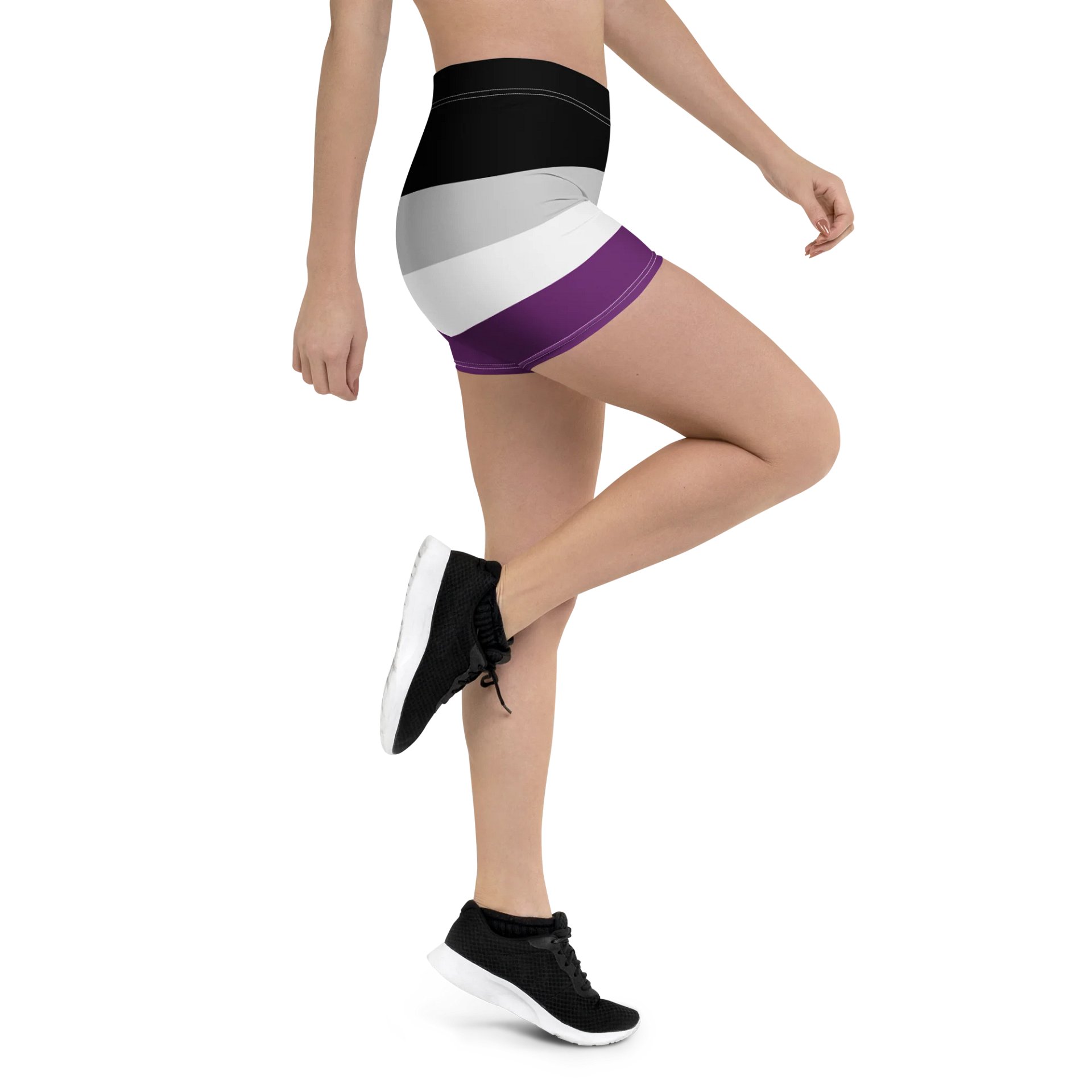Asexual Pride Flag Bike Shorts product image (3)