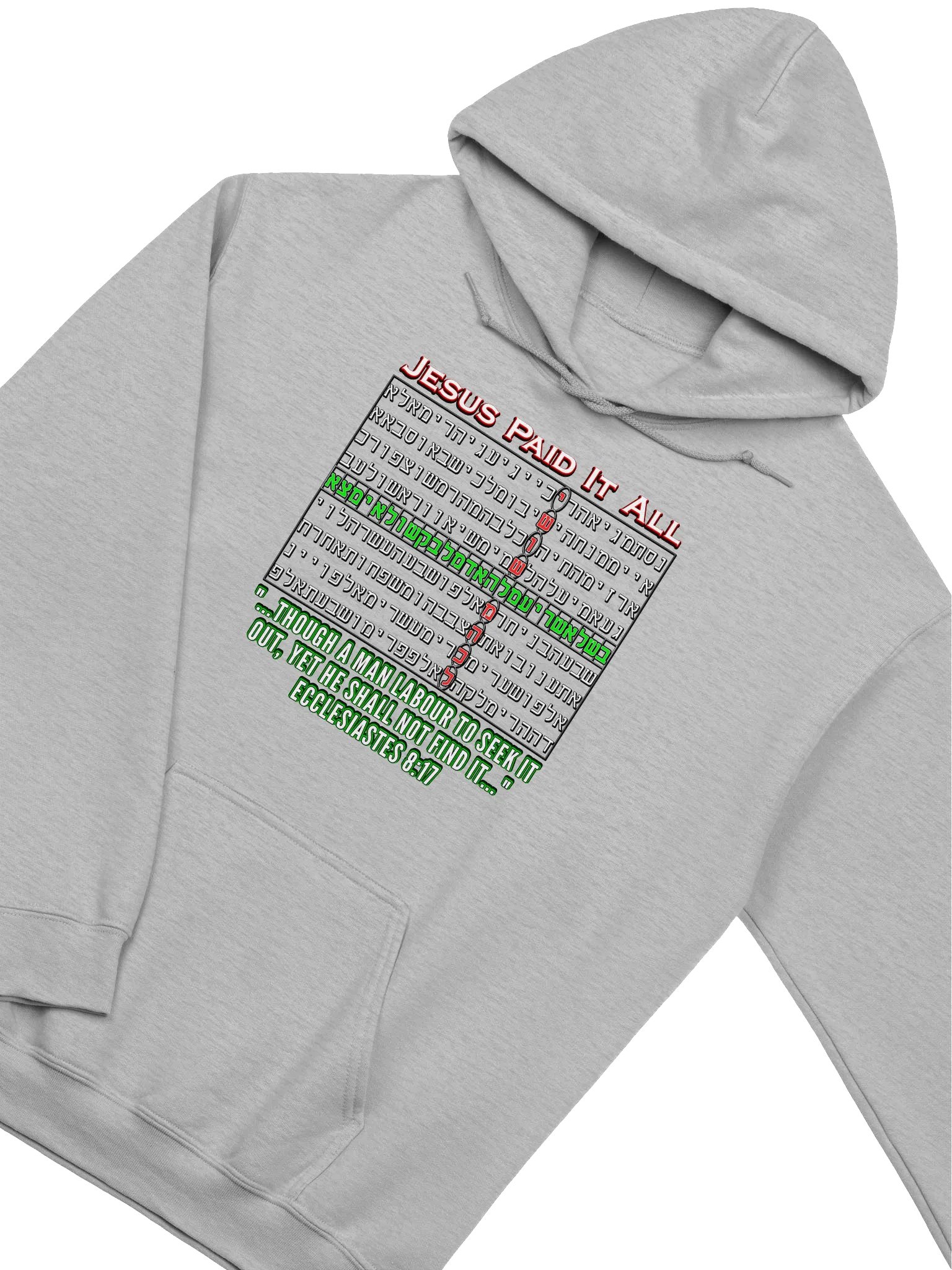 Jesus Paid It All - Bible Code Hoodie product image (3)