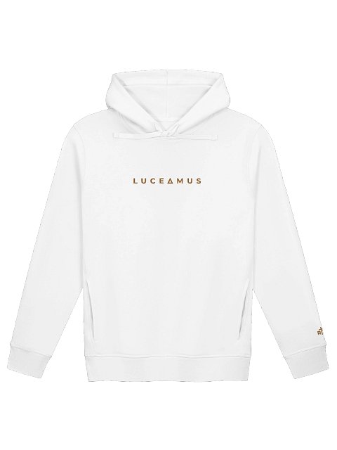 LUCEAMUS ORGANIC-BLEND SIDE-POCKET UNISEX HOODIE