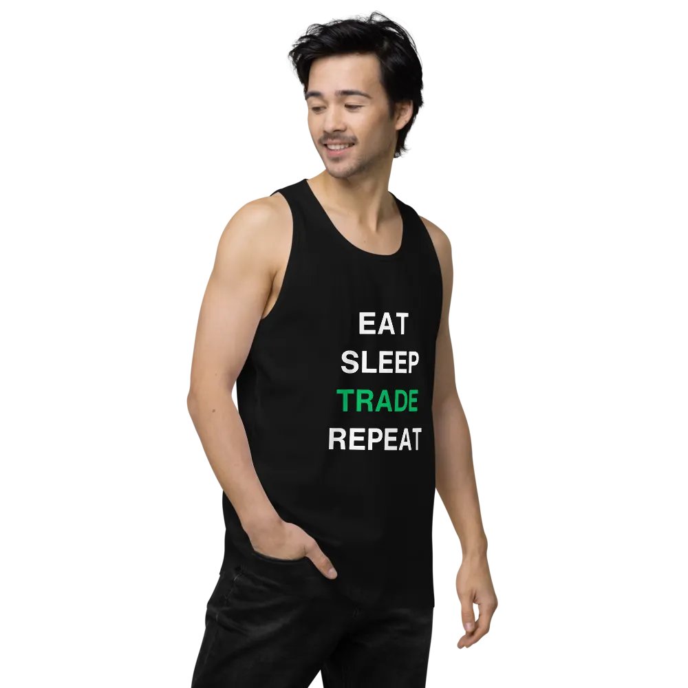 Eat, Sleep, Trade, Repeat All-Day Comfort Tank Top product image (3)