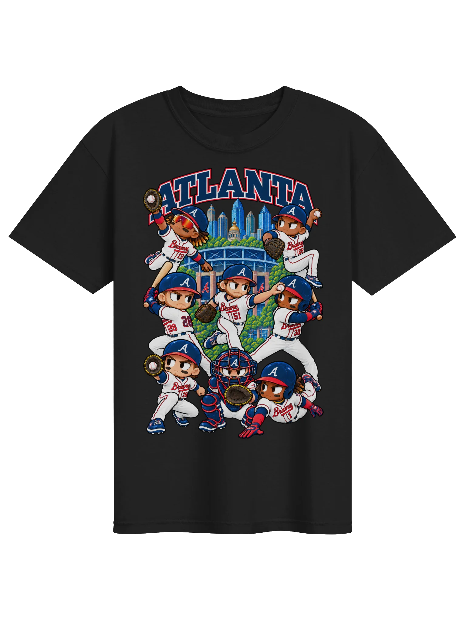 Atlanta Baseball Animated Player T-Shirt product image (4)