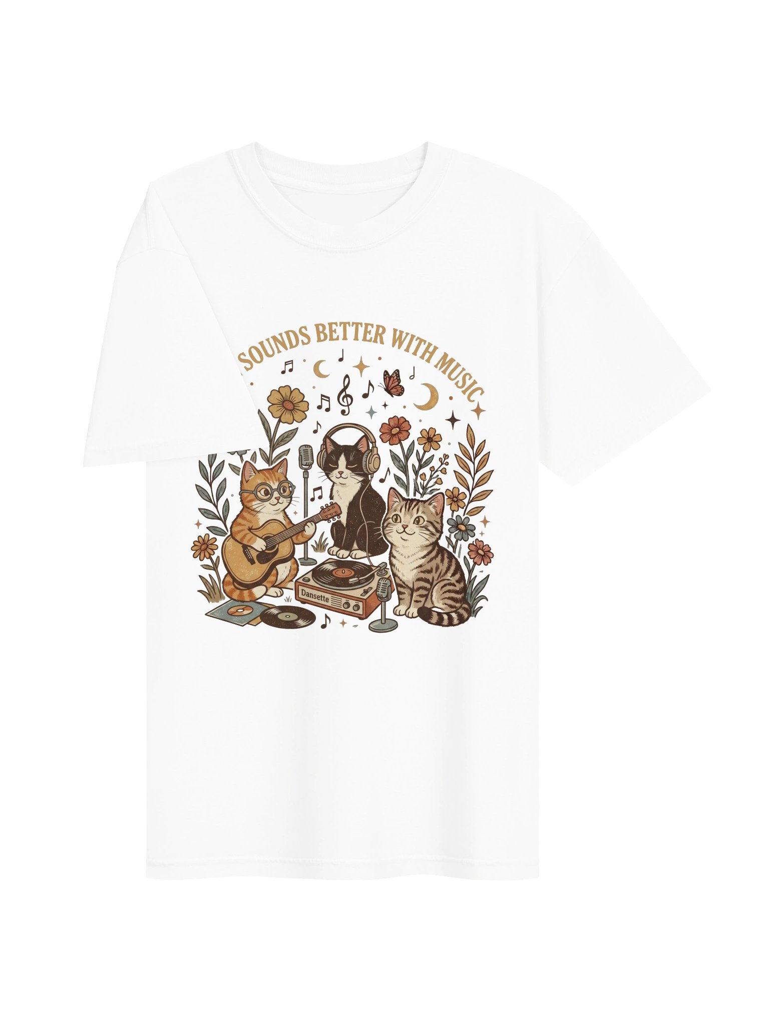 Music Cat T-Shirt – Cat Lover Shirt product image (3)