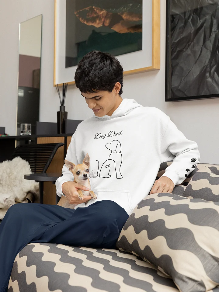 Dog Dad Line Art Unisex Hoodie product image (1)