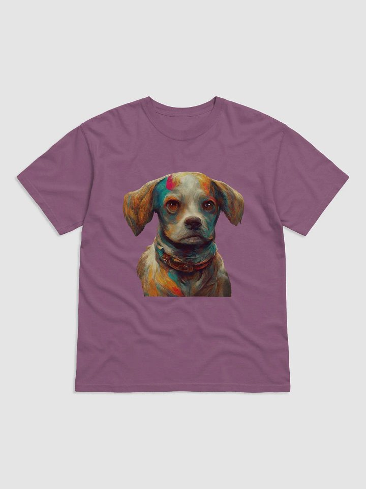 Vibrant Dog Artwork Heavyweight T-Shirt product image (7)