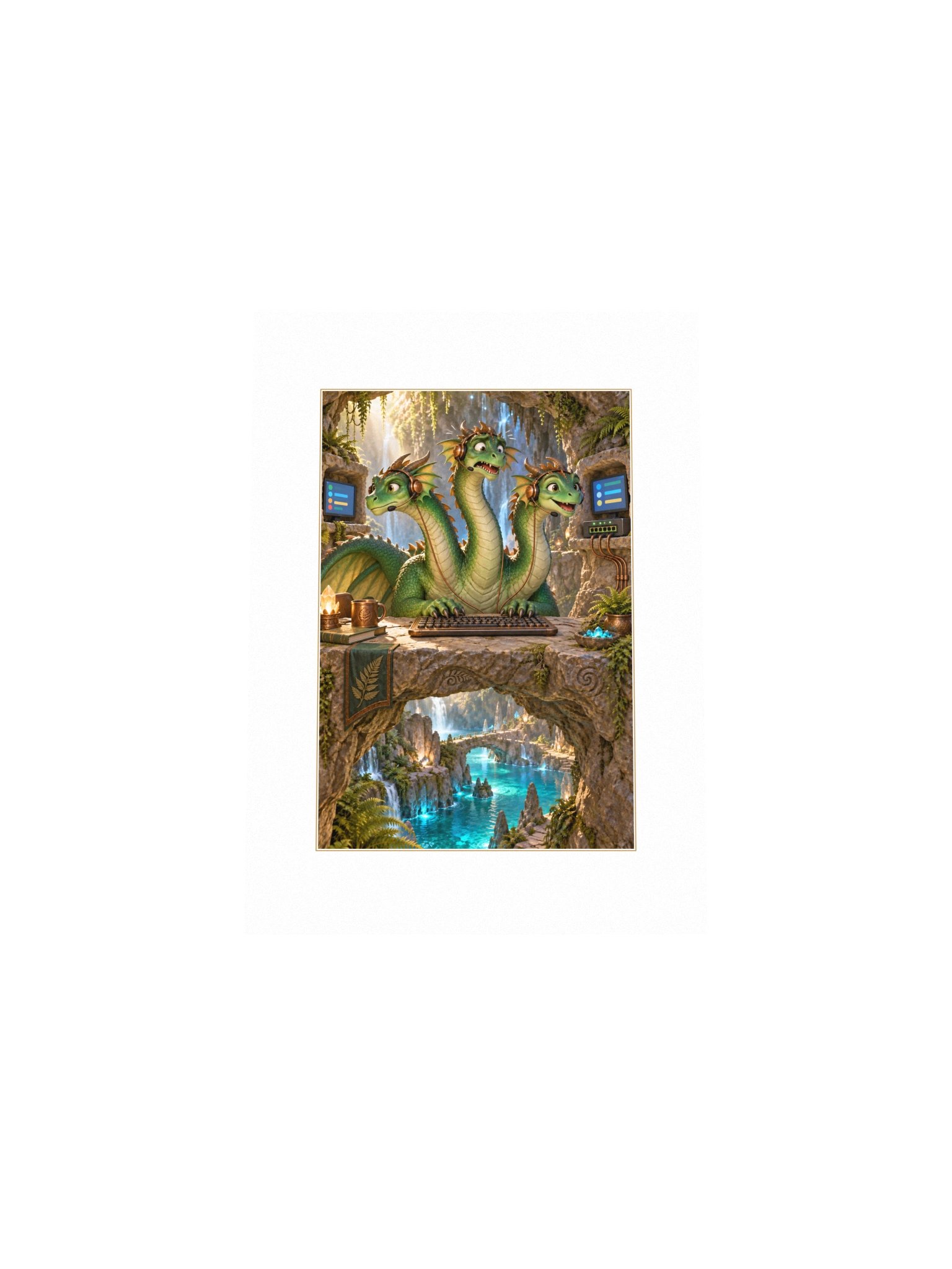Help Desk Hydra Small Art Print product image (4)