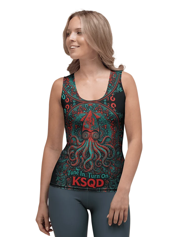 KSQD Psychedelic Squid Women’s Tank Top – “Tune In. Turn On.” Edition product image (1)