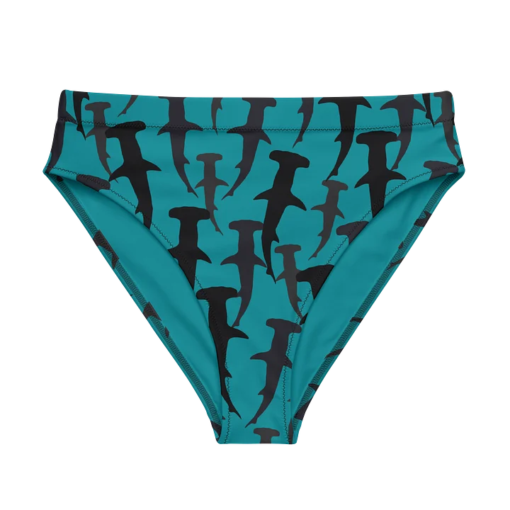 Hammerhead Sharks - Mid Ocean - Recycled Polyester - High Waisted Bikini Bottom product image (1)