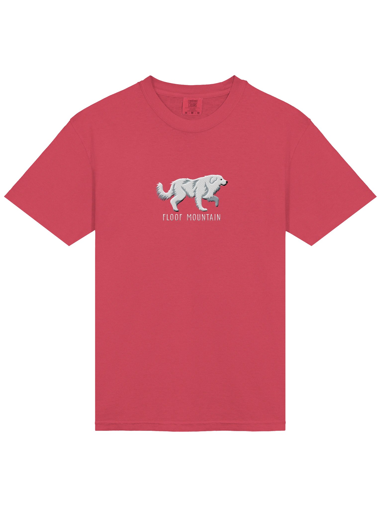 Floof Mountain T-Shirt(Embroidered) of a Great Pyrenees(White) product image (6)