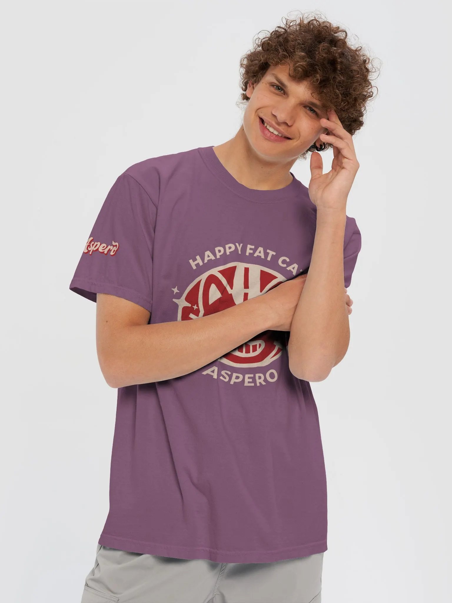 Happy Fat Cat Smiley T-Shirt product image (44)