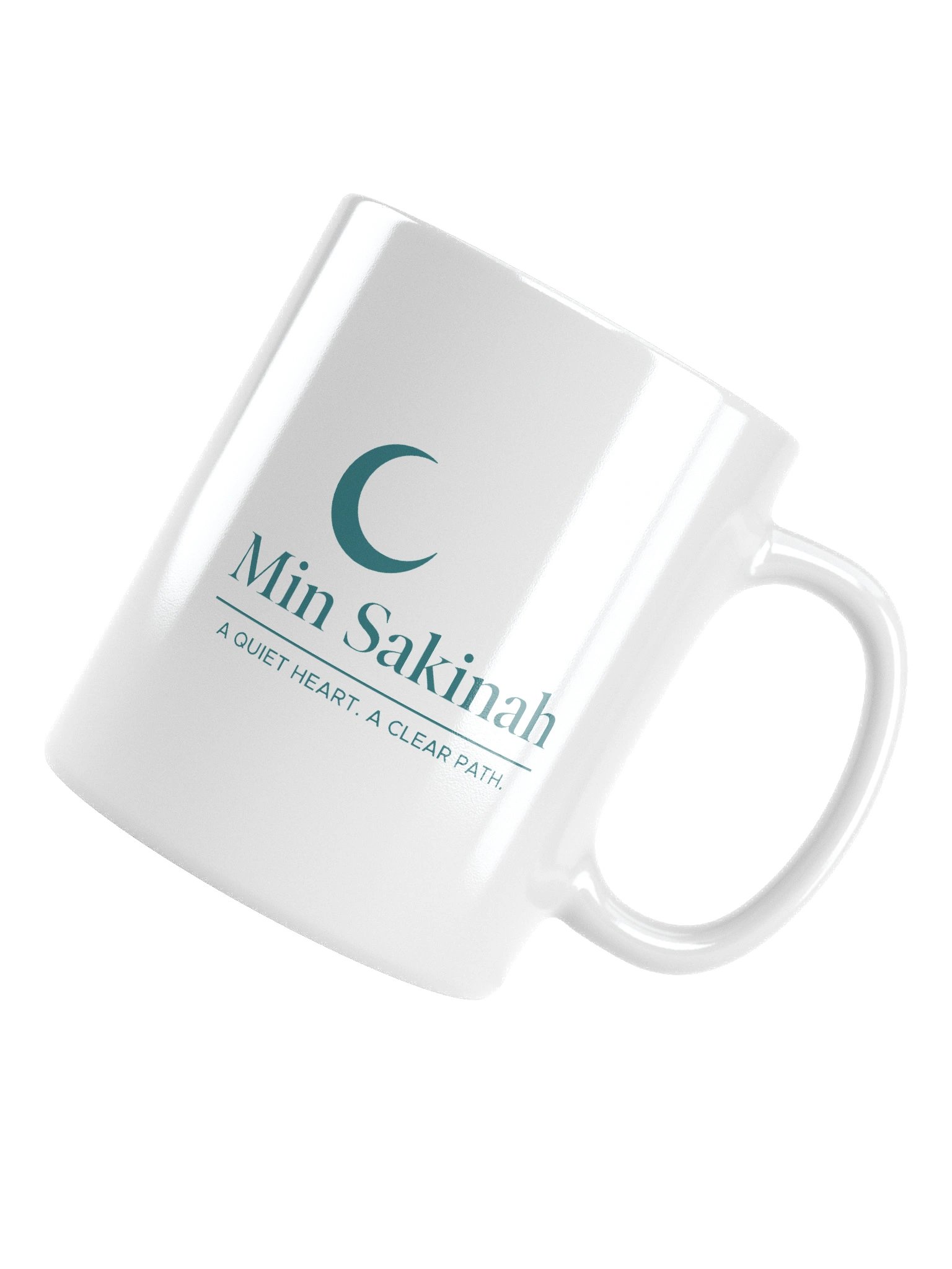 Min Sakinah Vision Mug – Dark Teal on White product image (1)