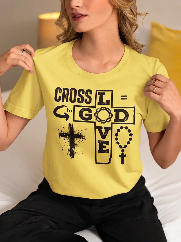 Cross Equal To God Love Bella Canvas T-shirt product image (1)