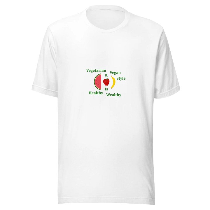 Healthy Wealthy Vegetarian & Vegan Tee product image (1)