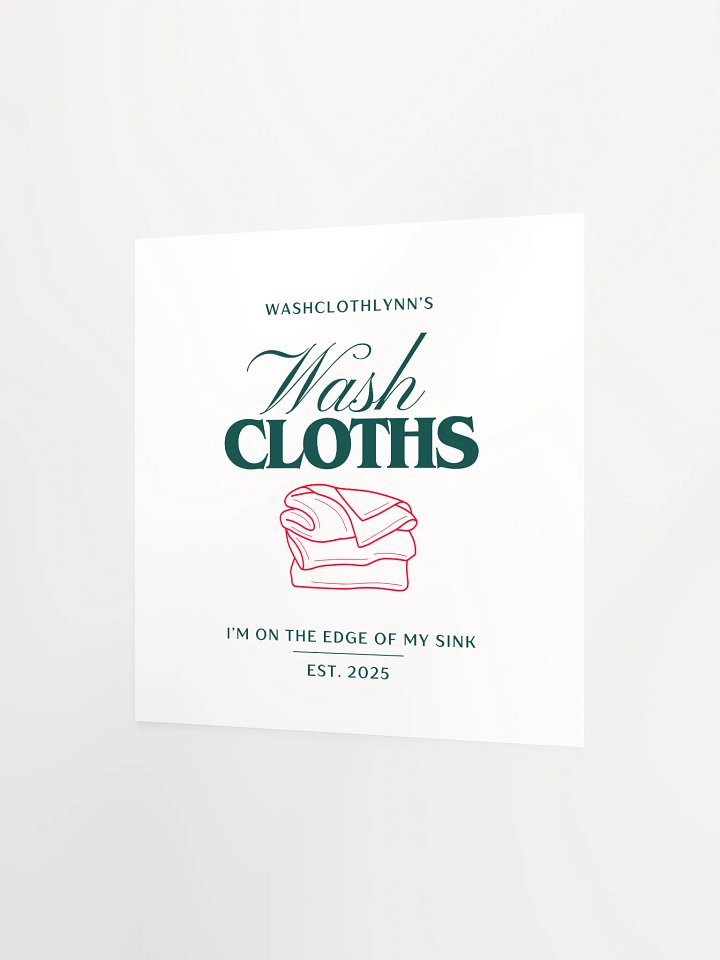 Washcloths Poster product image (6)