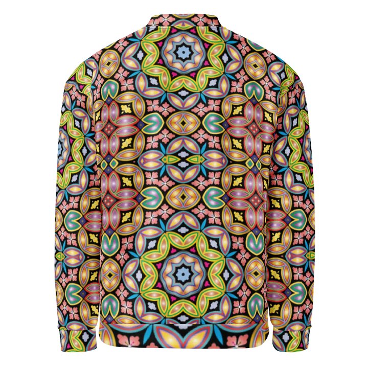 Batik Kawung Red Bomber Jacket product image (2)