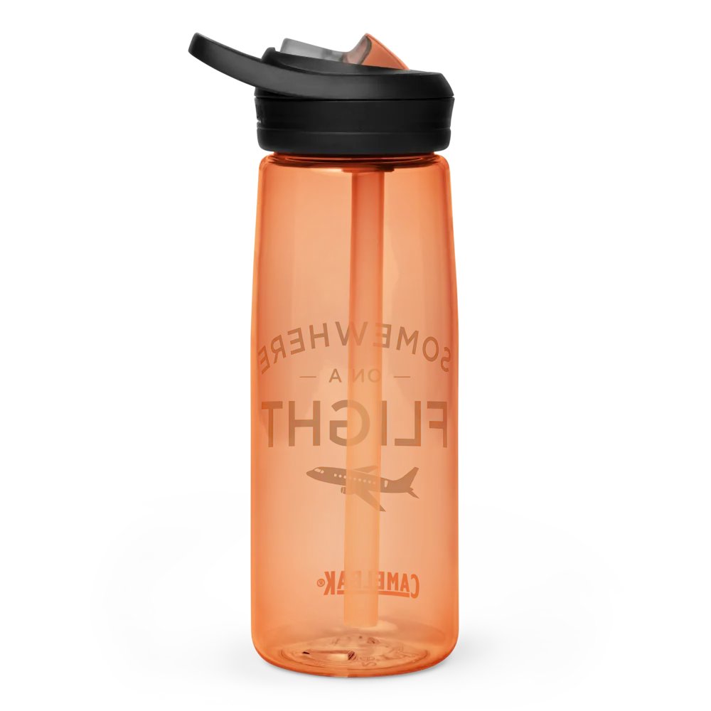 Somewhere on a Flight Water Bottle product image (4)