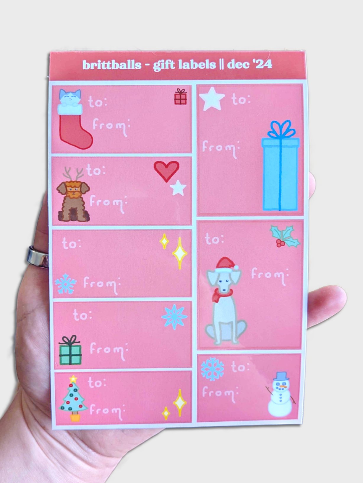 "Gift Labels" Sticker Sheet product image (1)