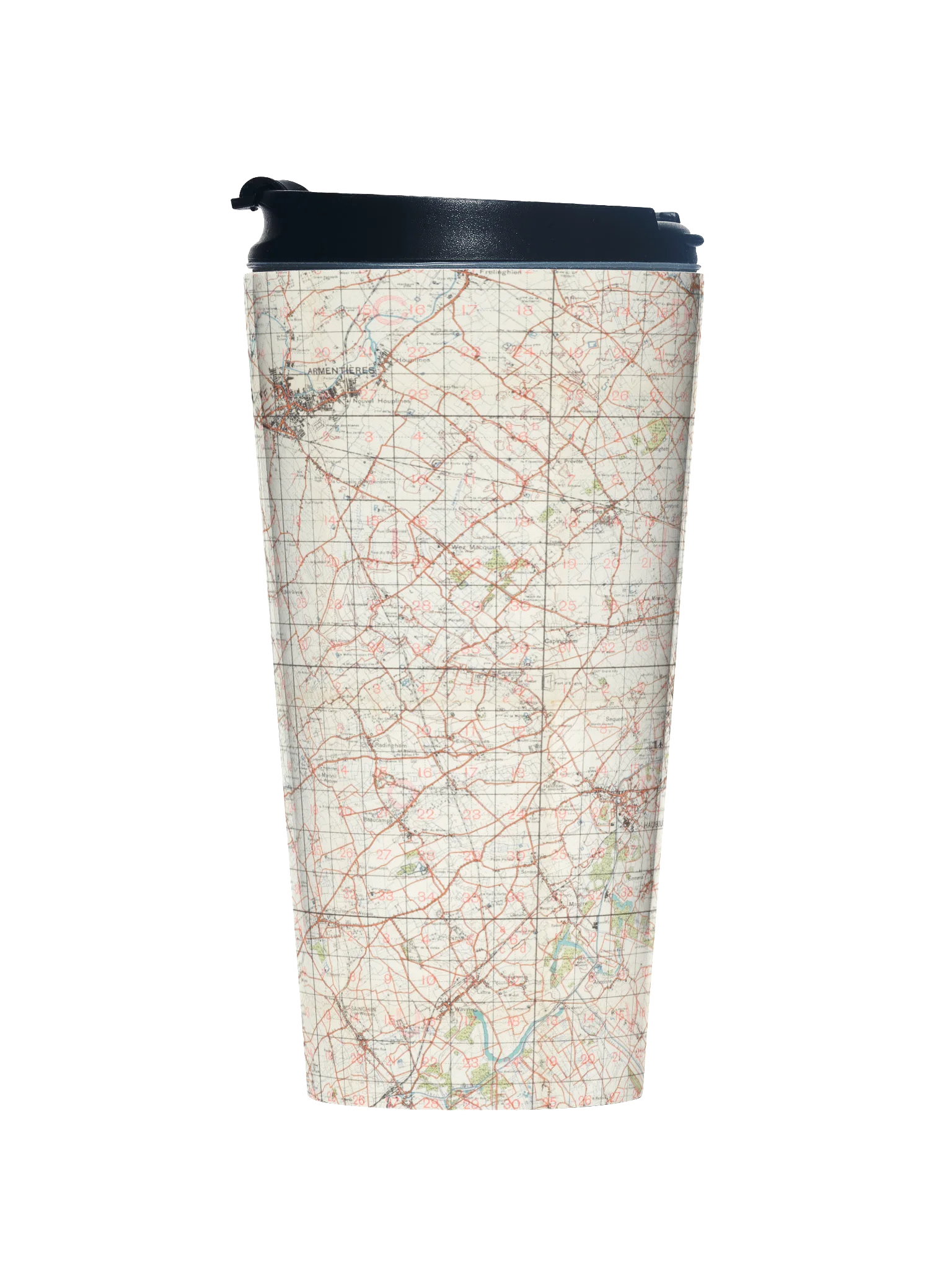 Northern France Road Map Travel Mug product image (1)
