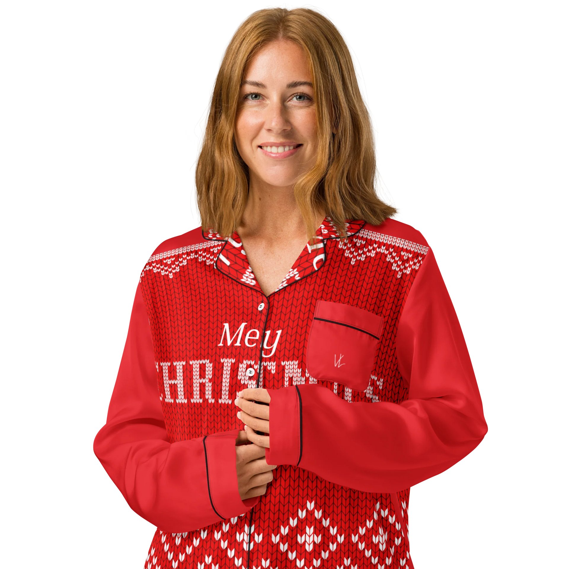 Velenir Christmas Women's Long Sleeve Pajama Top product image (3)