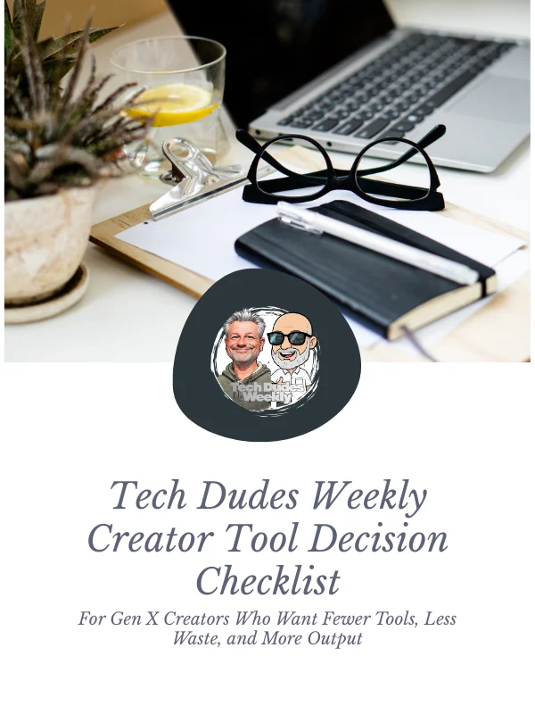 Tech Dudes Weekly Creators Checklist product image (1)