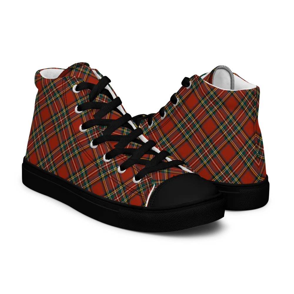 Royal Stewart Tartan Men's High Top Shoes product image (7)