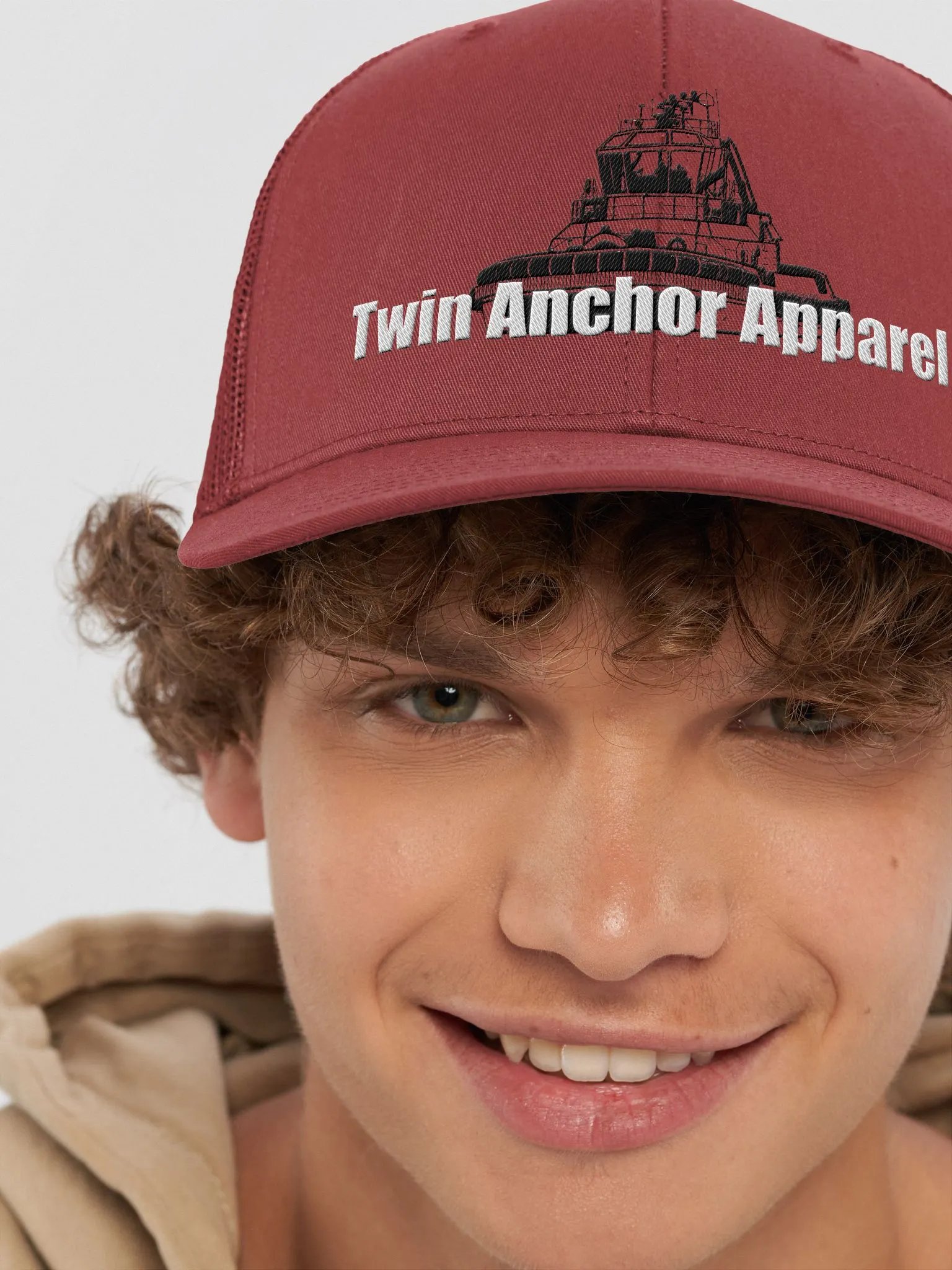 Black Athena tug Richardson Trucker Hat product image (8)