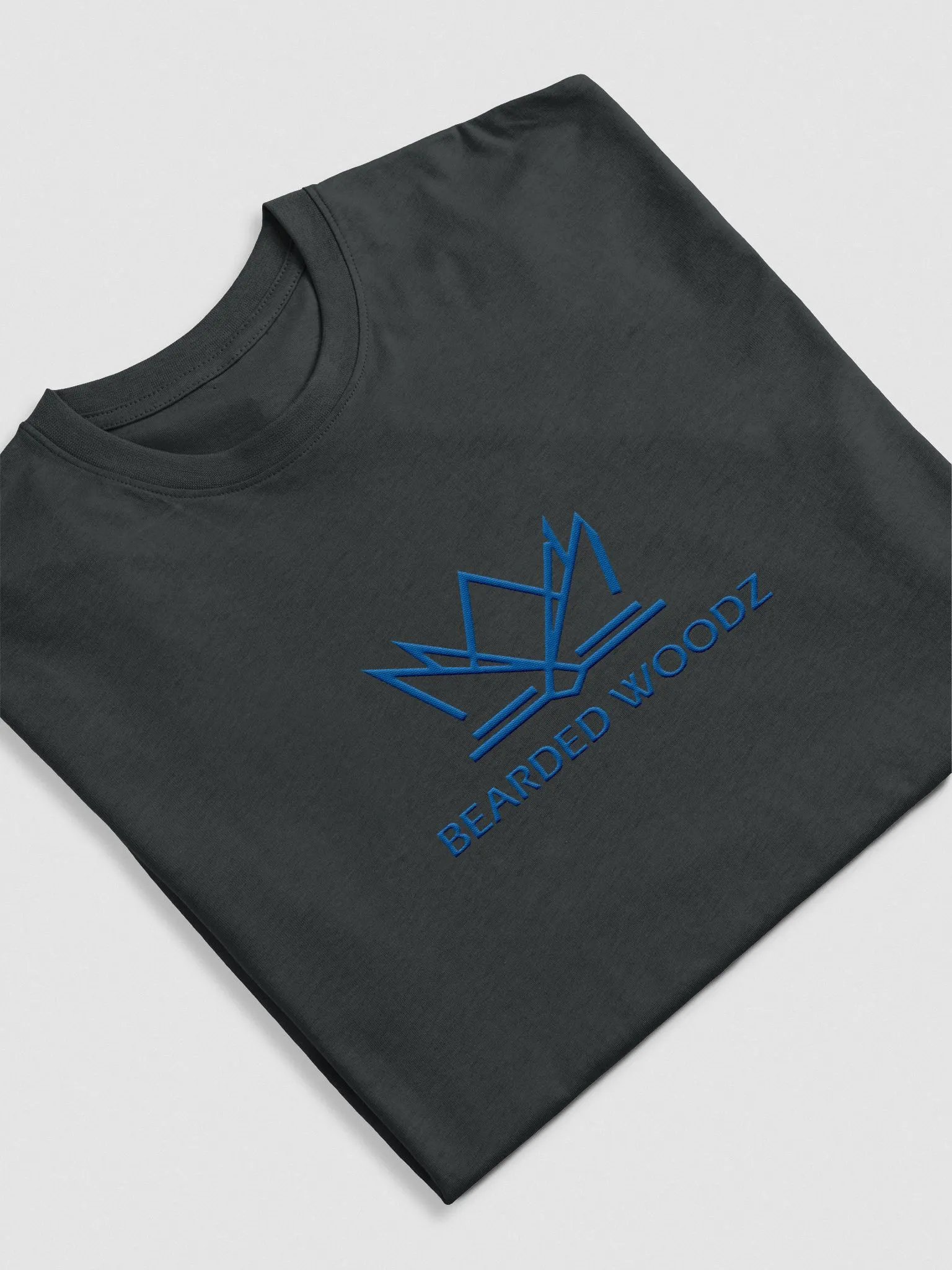 Men's Classic Bearded Woodz T-Shirt (Royal Blue Embroidery) product image (3)