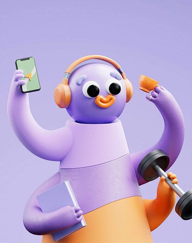 Anastasiia Berezhnaia @be_rezhnaya is an art director and 3D artist based in Portugal who excels at crafting lively and imagi...