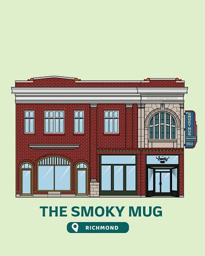 @thesmokymug are a returning biz for the RVA coffee passport, so I made sure to update their building illustration with the c...