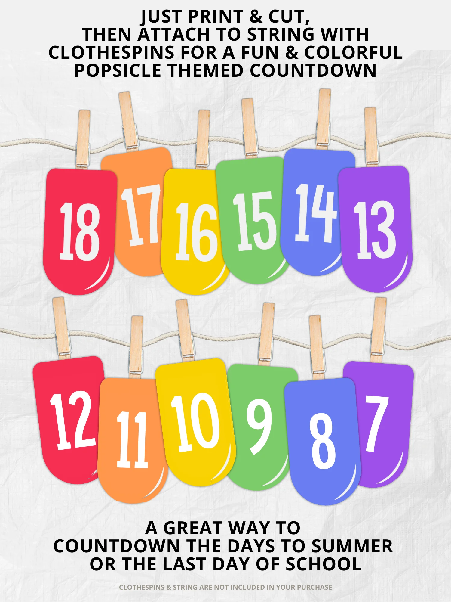 Last Day of School Countdown Printable product image (2)