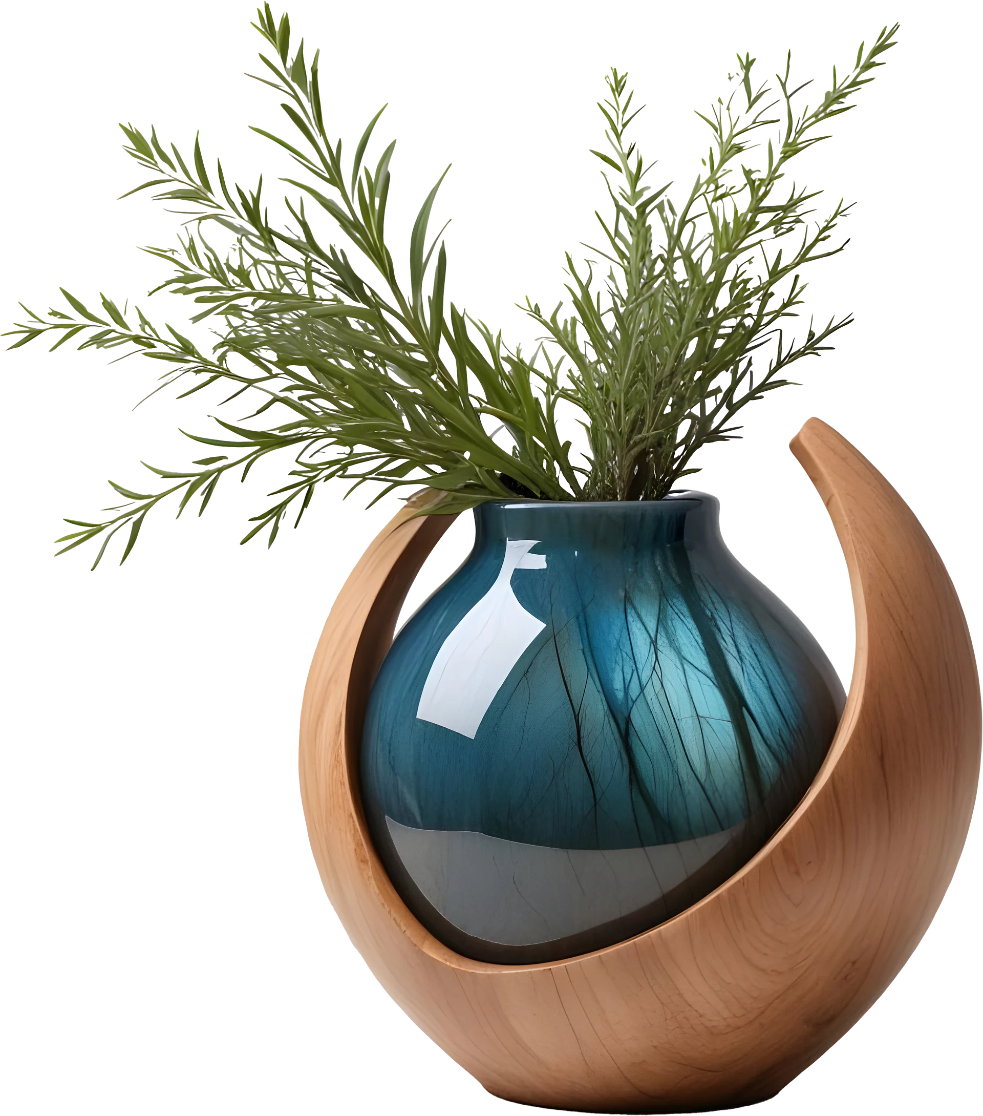 Celestial Grace – Boho Chic Labradorite Vase PNG product image (1)