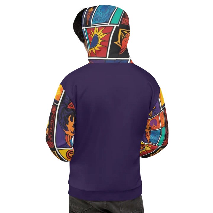 Purple & Multi Symbology Hoodie product image (1)