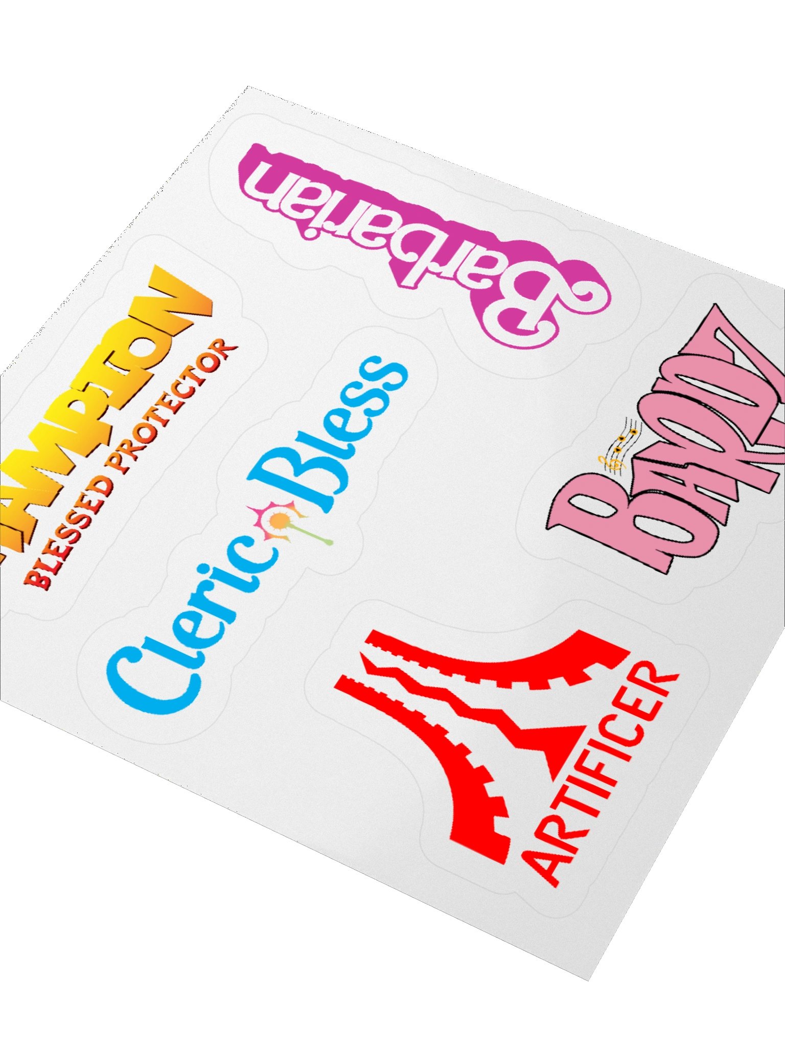 Class Clash Class Pack A-C Kiss-Cut Stickers product image (3)