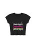 Unstraight Crop Top