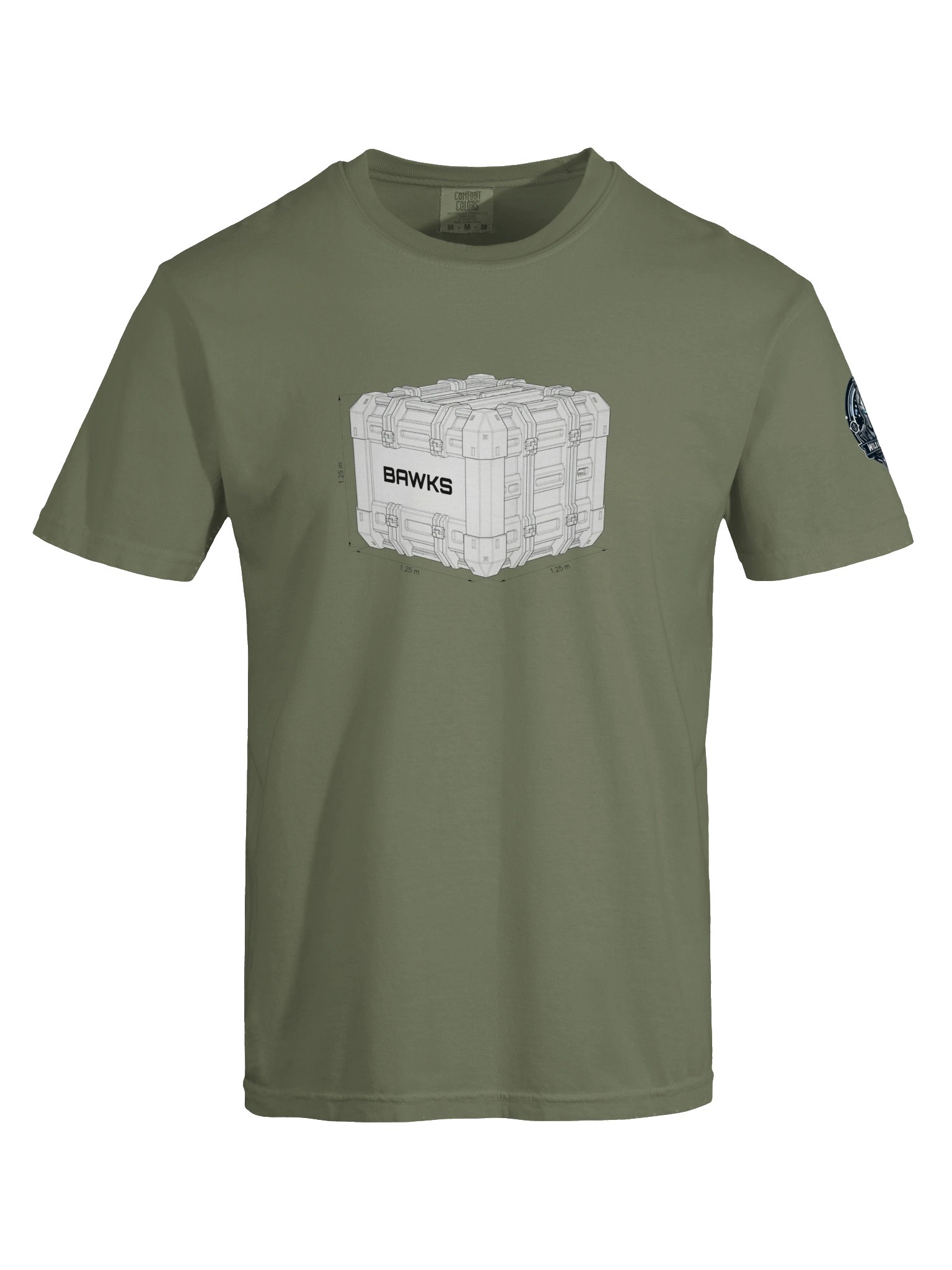 BAWKS – 1.25 m Cargo Box Schematic Tee with WILDKNIGHT Brand product image (5)