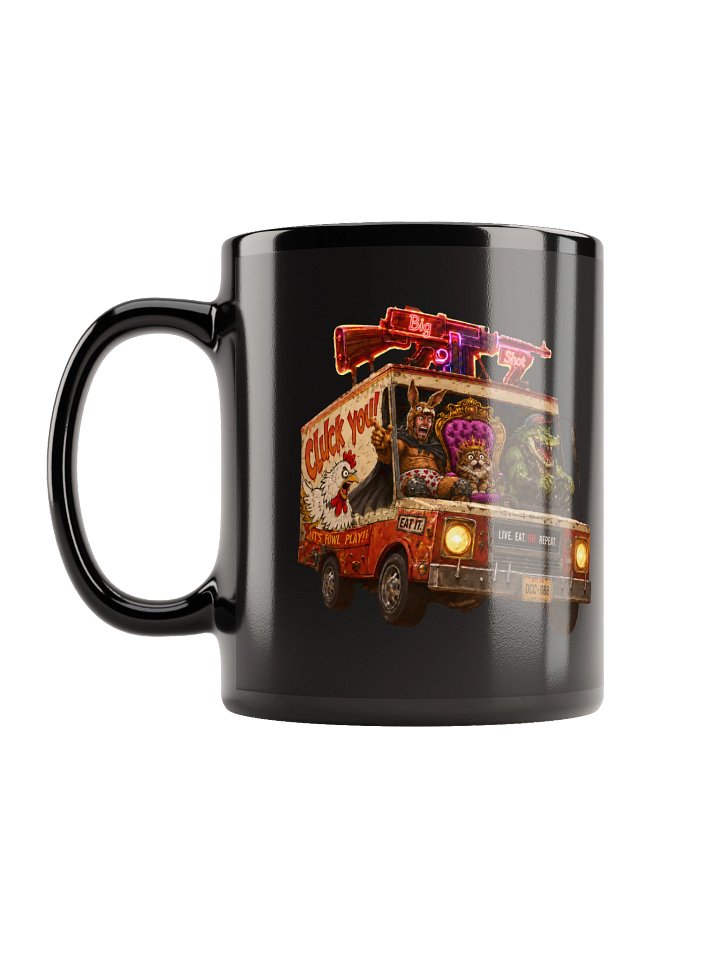 A Parade of Horribles Inspired Monster Food Truck Black Coffee Mug | Original DCC Fan Art product image (2)