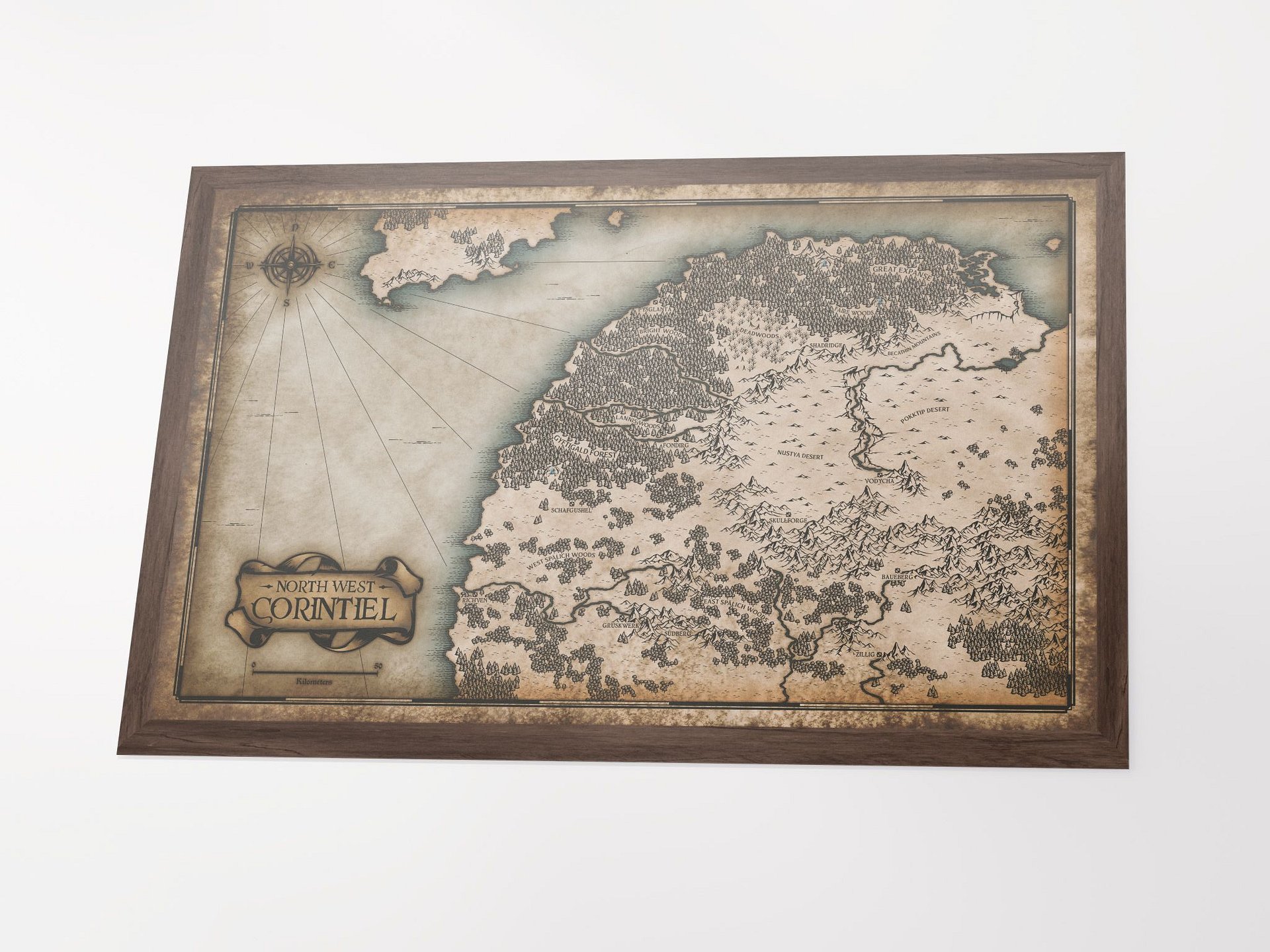 Map - North West Corintiel - Poster product image (3)