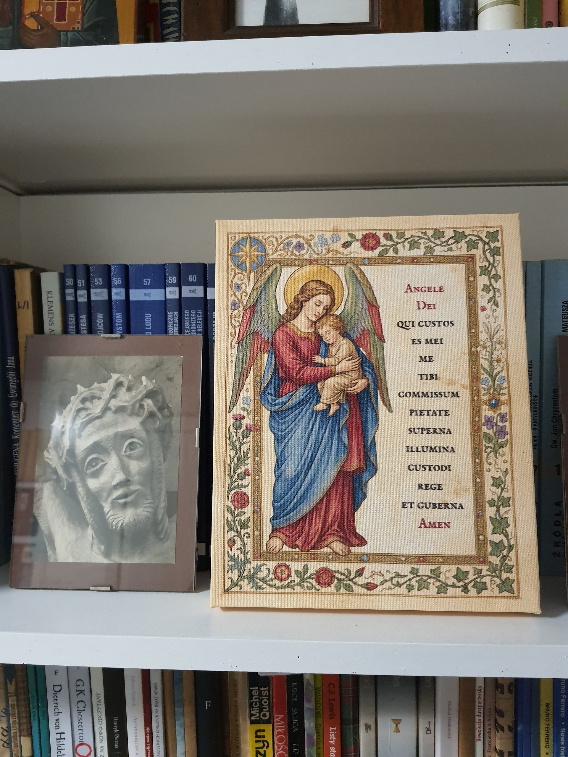 Angele Dei - Aniele Boży, Modlitwa do Anioła Stróża po Łacinie, Wydruk na Płótnie product image (3)