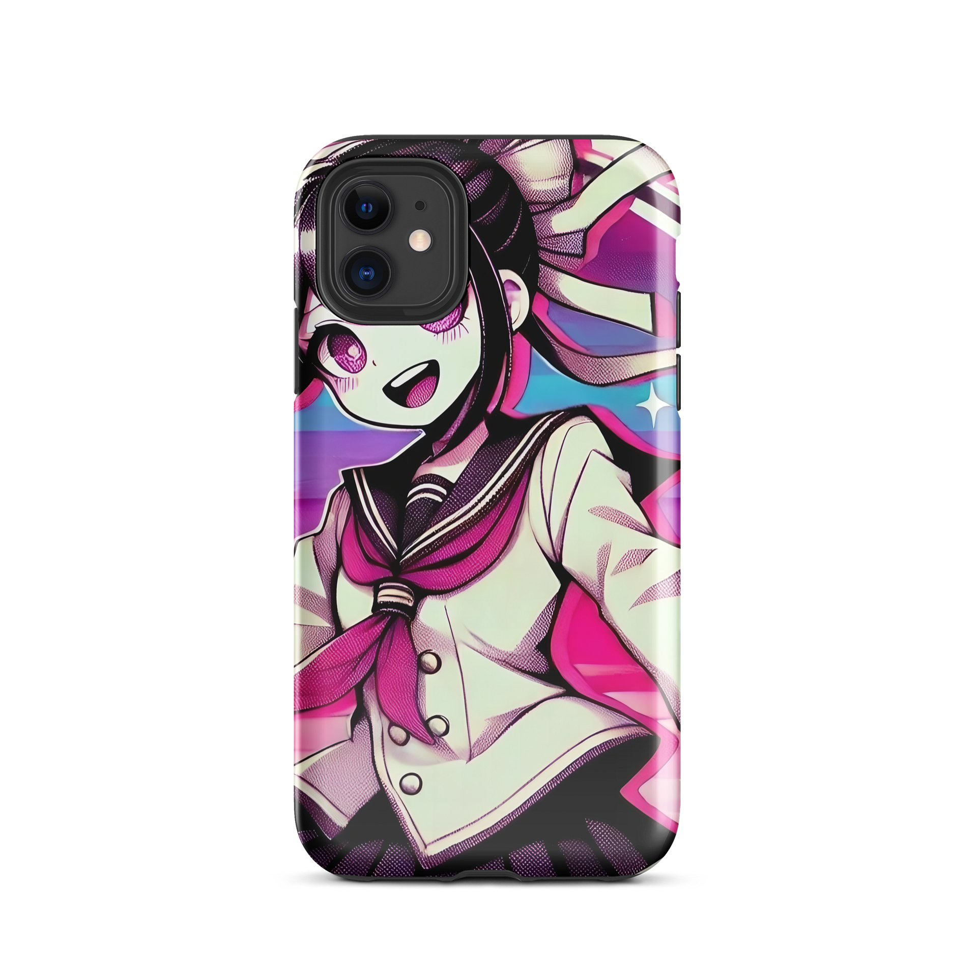 Vibrant Anime Girl iPhone Tough Case - Cute Kawaii Design product image (1)
