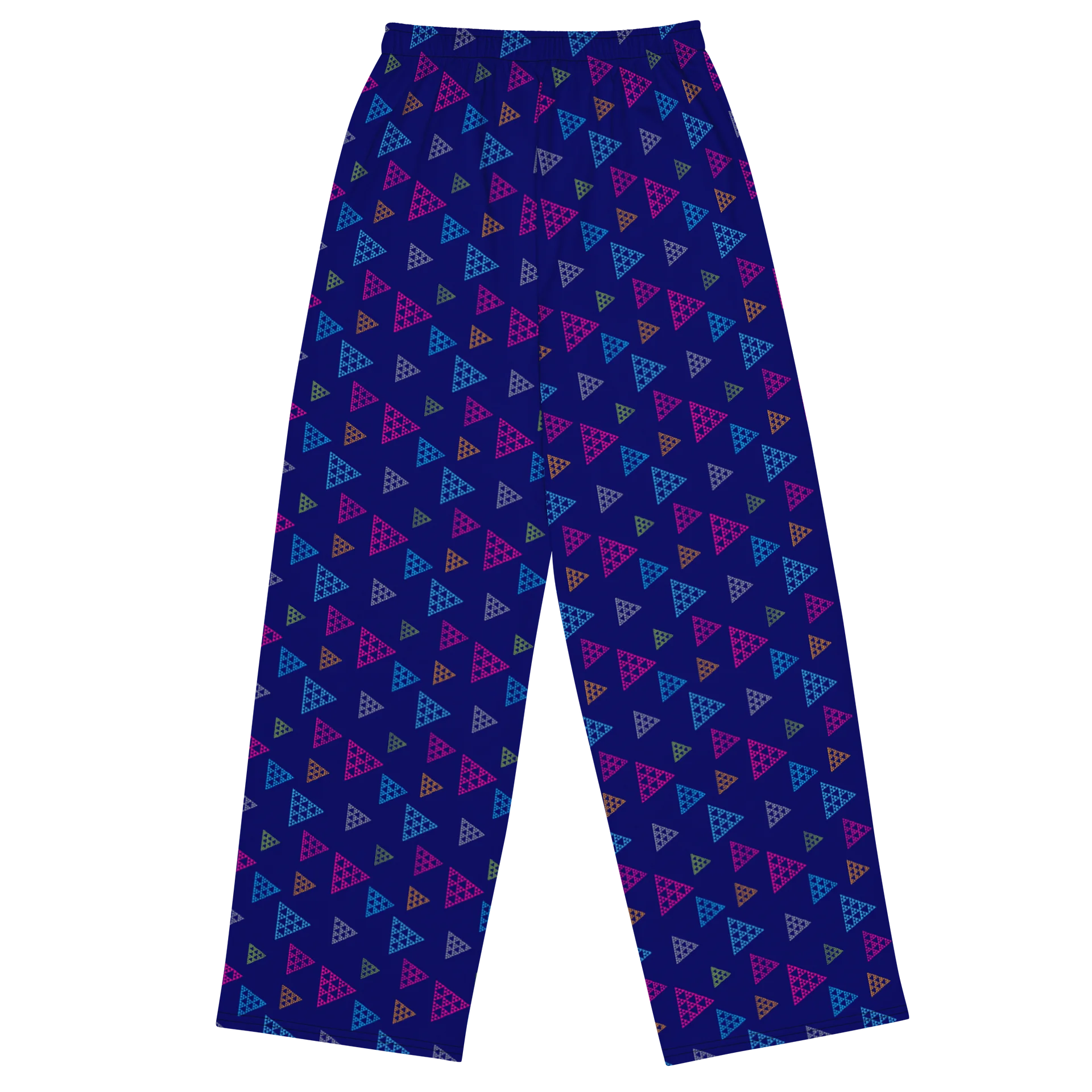 Colorful Geometric Triangles Wide-Leg Pants product image (2)