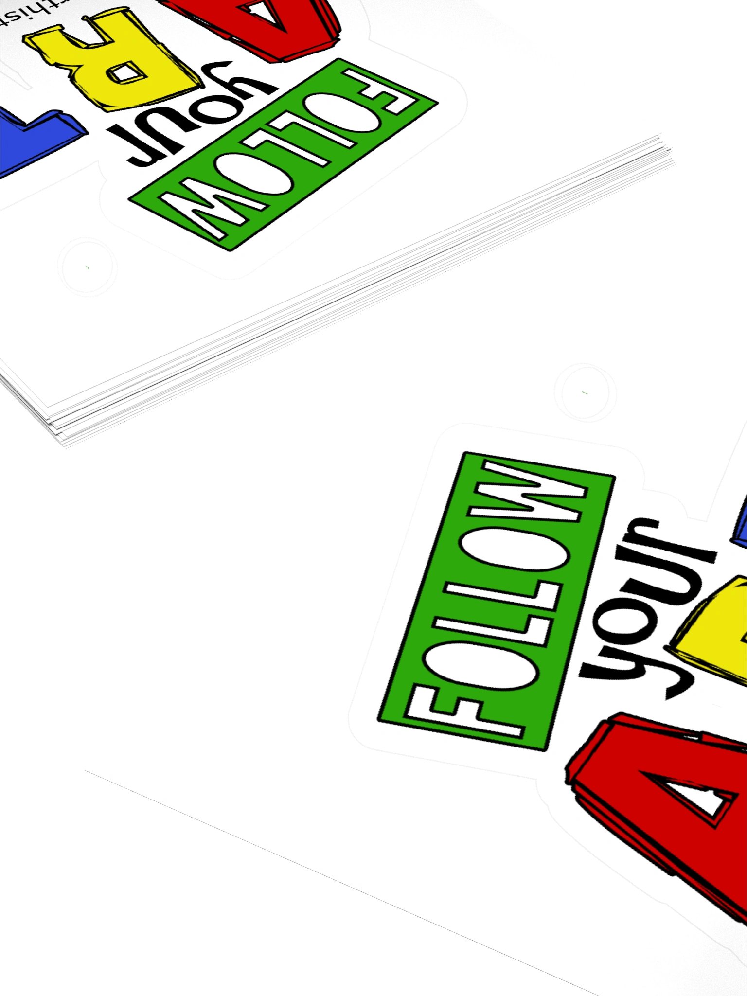 Follow your Art Stickers product image (4)